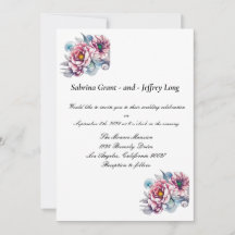 Blossomberende roze bloederige bruiloft