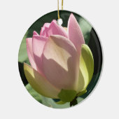 Blossomberende roze Lotus Flower Summer Keramisch Ornament (Links)