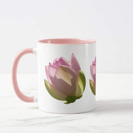 Blossomberende roze Lotus Flower Summer Mok (Links)