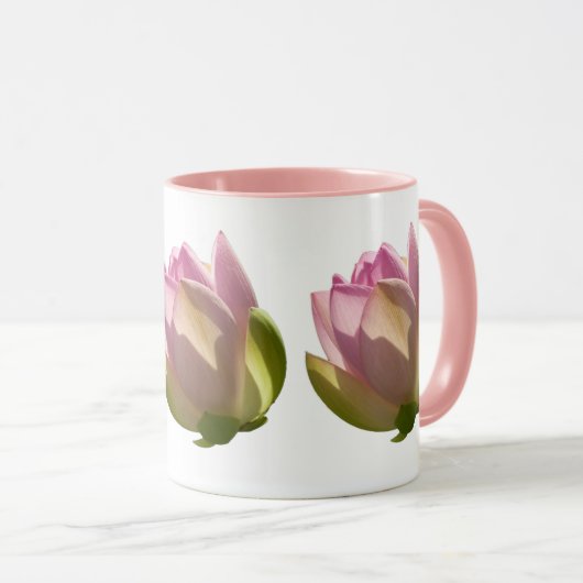 Blossomberende roze Lotus Flower Summer Mok (Voorkant rechts)