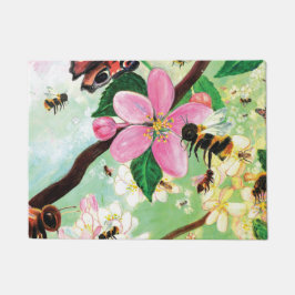 Blossomboom met bijen deurmat