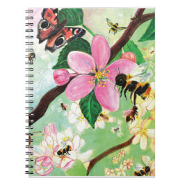 Blossomboom met bijen Notitieboek