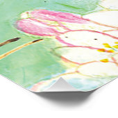 Blossomboom met bijen perfect poster (Hoek)