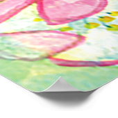 Blossomboom met bijen poster (Hoek)