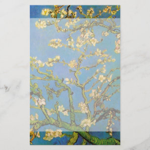Blossomde amandelboom van Van Gogh, fijne kunst Briefpapier