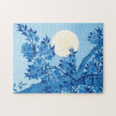 Blossomde Cherry op een Moonlit Night Ohara Koson  Legpuzzel (Horizontaal)