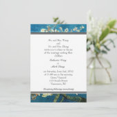 Blossomde uitnodiging voor de bruiloft van de aman (Staand voorkant)