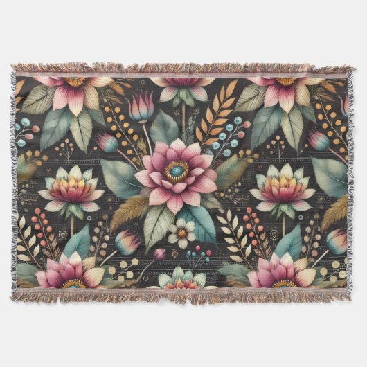 Blossomed Beauty Deken (Voorkant)