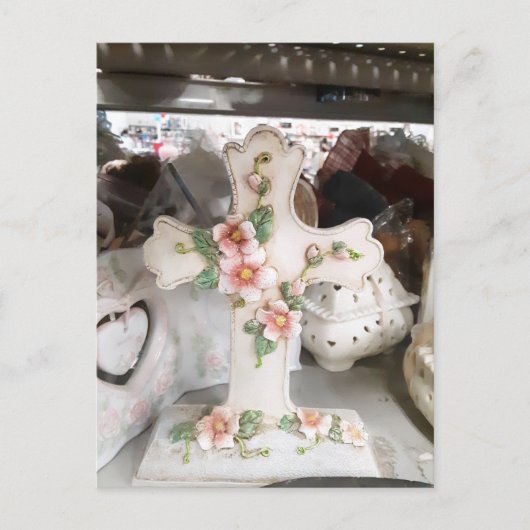 Blossomed Cross Briefkaart (Voorkant)