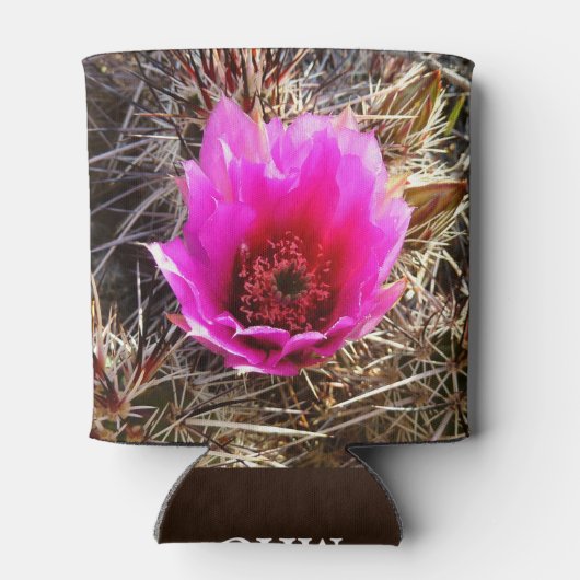 Blossomen Cactus (Prickly Pear) Wilde bloem Blikjeskoeler (Achterkant)