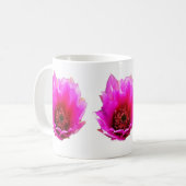 Blossomen Cactus (Prickly Pear) Wilde bloem Koffiemok (Voorkant links)