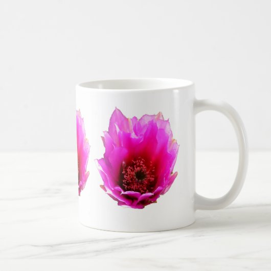 Blossomen Cactus (Prickly Pear) Wilde bloem Koffiemok (Rechts)