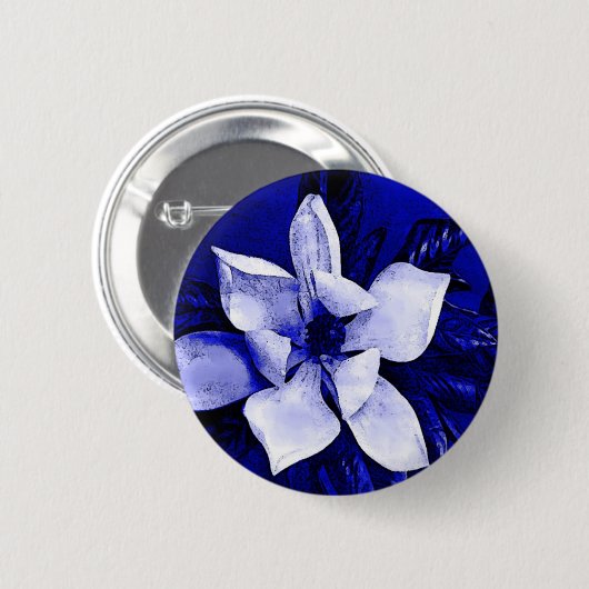 Blossomen Magnolia Ronde Button 5,7 Cm (Voorkant /achterkant)