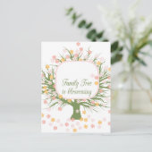 Blossomfamilie - boom briefkaart (Staand voorkant)