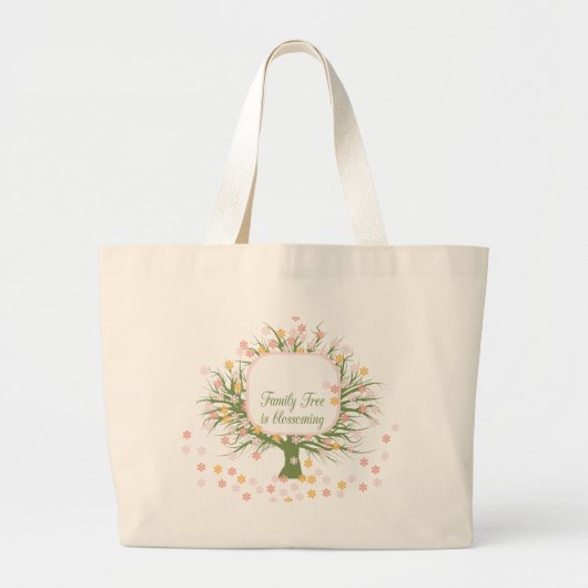 Blossomfamilie - boom grote tote bag (Voorkant)