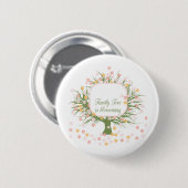 Blossomfamilie - boom ronde button 5,7 cm (Voorkant /achterkant)