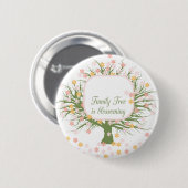 Blossomfamilie - boom ronde button 5,7 cm (Voorkant /achterkant)