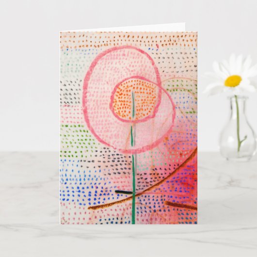 Blossoming (1934) door Paul Klee - Abstracte kunst Kaart (Kleine Plant)