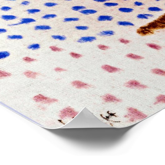 Blossoming, abstracte kunst door Paul Klee Poster (Hoek)