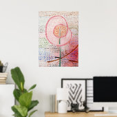 Blossoming, abstracte kunst door Paul Klee Poster (Thuiskantoor)