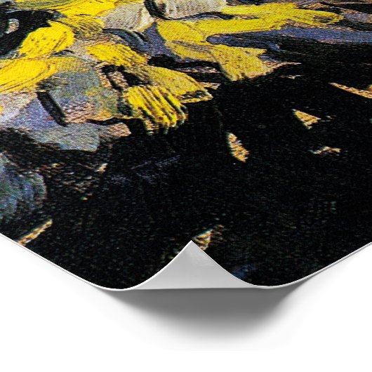 Blossoming Acacia Branches (1890) Van Gogh Art Poster (Hoek)