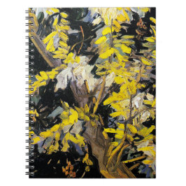 Blossoming Acacia Branches (1890) Van Gogh spiraal Notitieboek