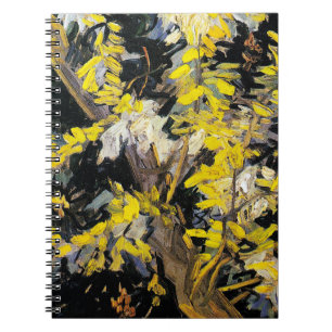 Blossoming Acacia Branches (1890) Van Gogh spiraal Notitieboek