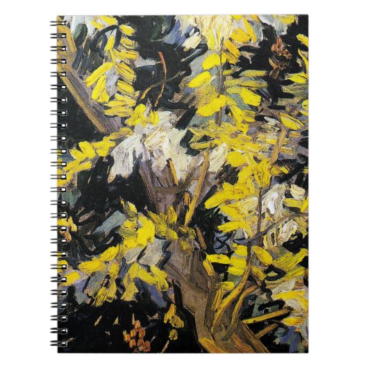 Blossoming Acacia Branches (1890) Van Gogh spiraal Notitieboek (Voorkant)