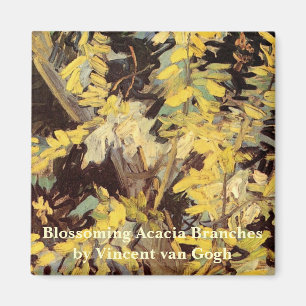 Blossoming Acacia Branches door Vincent van Gogh Magneet