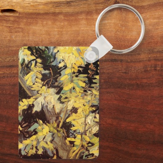 Blossoming Acacia Branches door Vincent van Gogh Sleutelhanger (Achterkant)