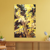Blossoming Acacia Branches Vincent van Gogh. Canvas Afdruk (Insitu (Woonkamer))