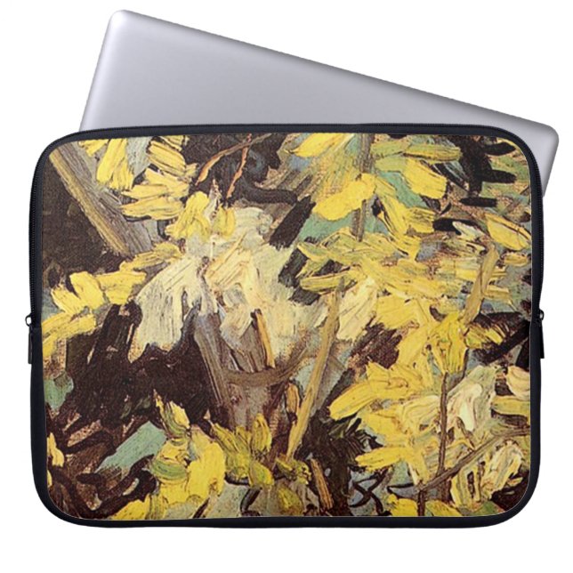 Blossoming Acacia Branches Vincent van Gogh. Laptop Sleeve (Voorkant)