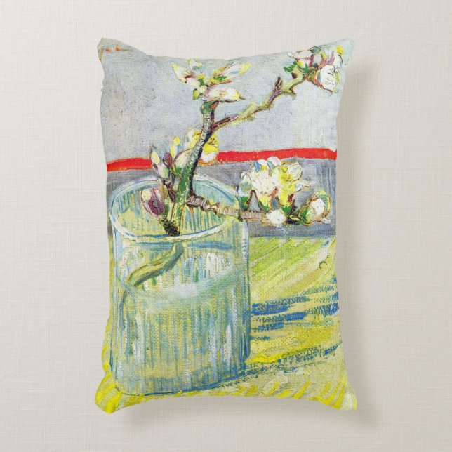 Blossoming Almond Branch door Vincent van Gogh Accent Kussen (Voorkant(Verticaal))