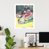 Blossoming Almond Branch door Vincent van Gogh Poster (Thuiskantoor)
