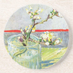Blossoming Almond Branch door Vincent van Gogh Zandsteen Onderzetter