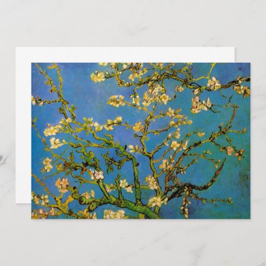 Blossoming Almond Tree door Vincent van Gogh (Voorkant / Achterkant)