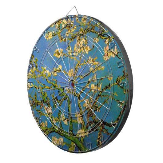 Blossoming Almond Tree door Vincent van Gogh Dartbord (Voorkant Rechts)
