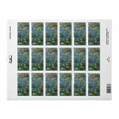 Blossoming Almond Tree door Vincent van Gogh Etiket (Full Sheet)