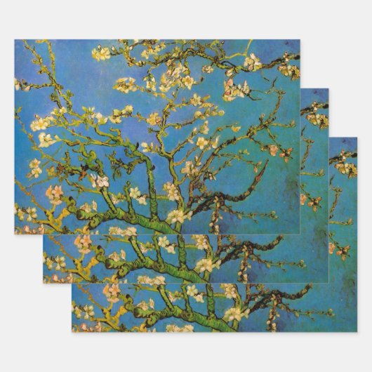 Blossoming Almond Tree door Vincent van Gogh Inpakpapier Vel (Set)