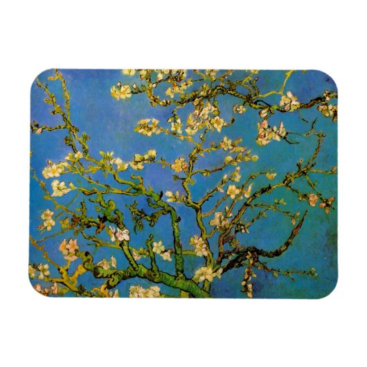 Blossoming Almond Tree door Vincent van Gogh Magneet (Horizontaal)
