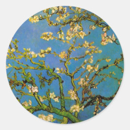 Blossoming Almond Tree door Vincent van Gogh Ronde Sticker