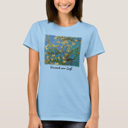 Blossoming Almond Tree door Vincent van Gogh T-shirt (Voorkant)