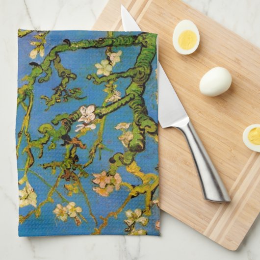 Blossoming Almond Tree door Vincent van Gogh Theedoek (Quarter Fold)