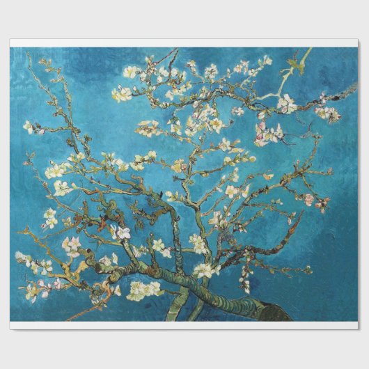 Blossoming Almond Tree, Vincent van Gogh. Cadeaupapier (Vlak)