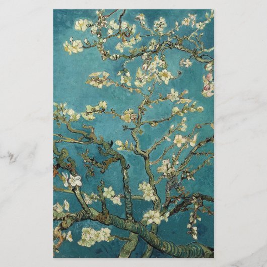 Blossoming Almond Tree, Vincent van Gogh. Flyer (Voorkant)