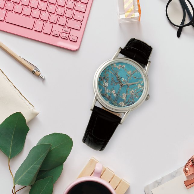 Blossoming Almond Tree Vincent van Gogh Horloge (Creator heeft geüpload)