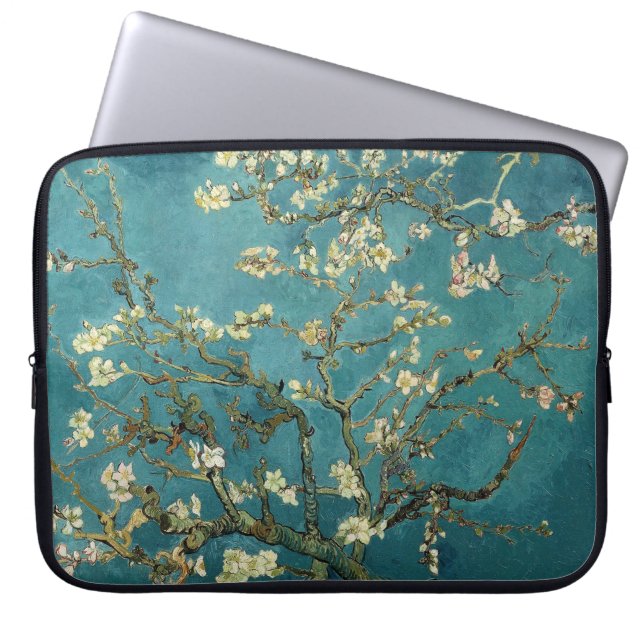 Blossoming Almond Tree, Vincent van Gogh. Laptop Sleeve (Voorkant)