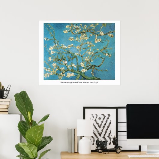 Blossoming Almond Tree Vincent van Gogh Poster (Thuiskantoor)
