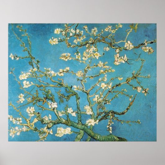 Blossoming Almond Tree Vincent van Gogh Poster (Voorkant)