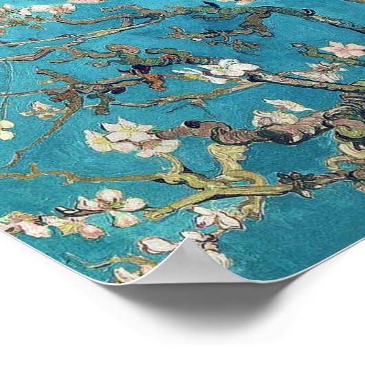 Blossoming Almond Tree Vincent van Gogh Poster (Hoek)